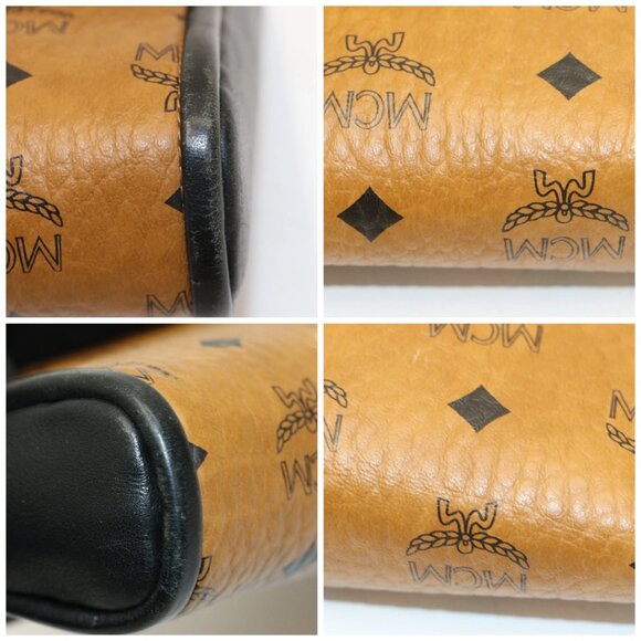 MCM Millie Visetos Medium Leather Crossbody - Brown/Black - Picture 15 of 16